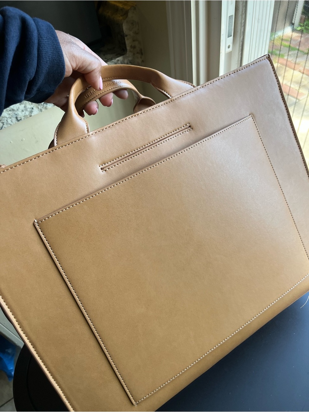 Dagne Dover Daily Tote Large- Pinto carryall vegan leather - Picture 7 of 10